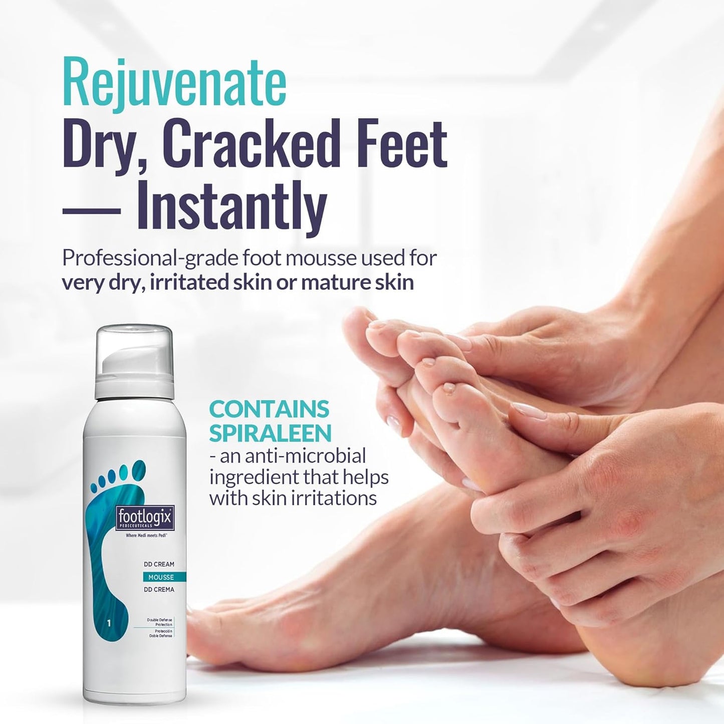 Footlogix - DD CREAM MOUSSE FORMULA 125ml/4.2oz. Please contact us for Professional (Licensed NailTech) pricing!