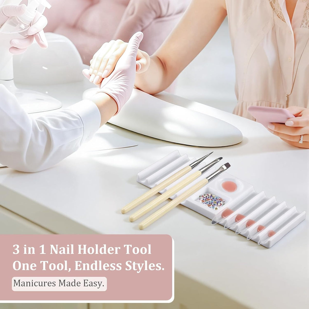 Professional Holder for Dual Forms or Brushes