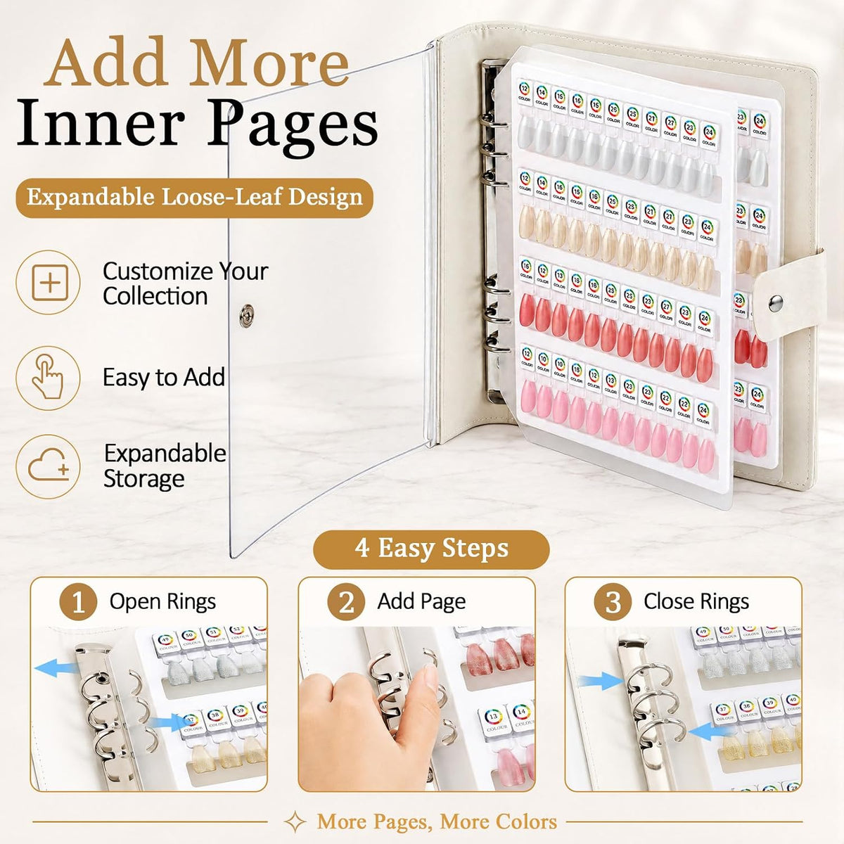 Magnetic Nail Swatch Book (120 pc)