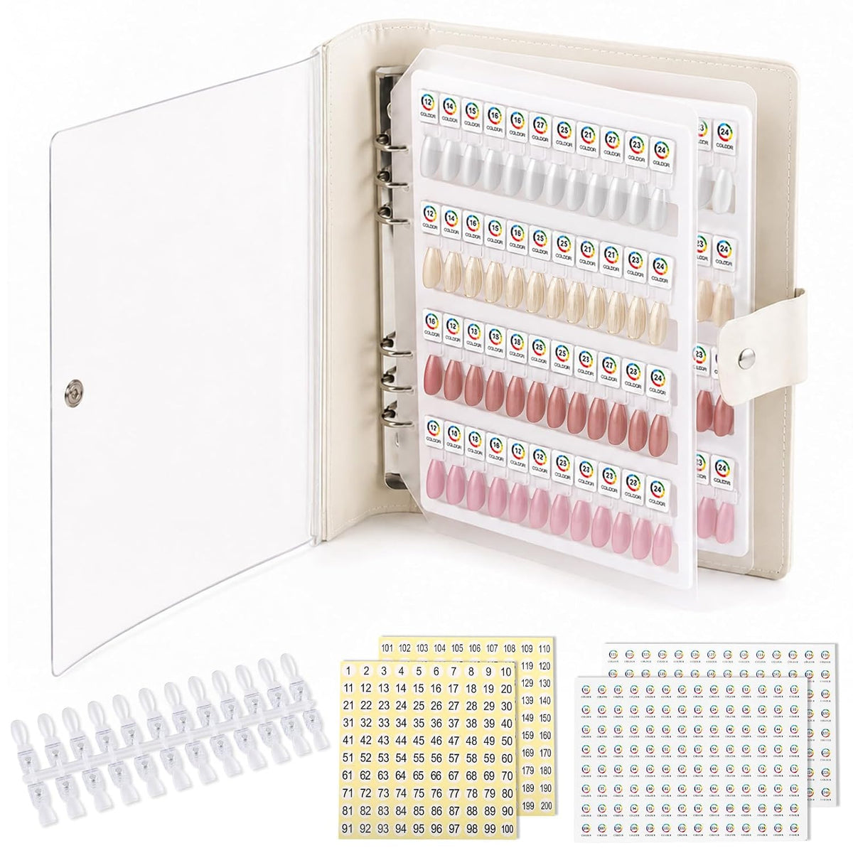 Magnetic Nail Swatch Book (120 pc)