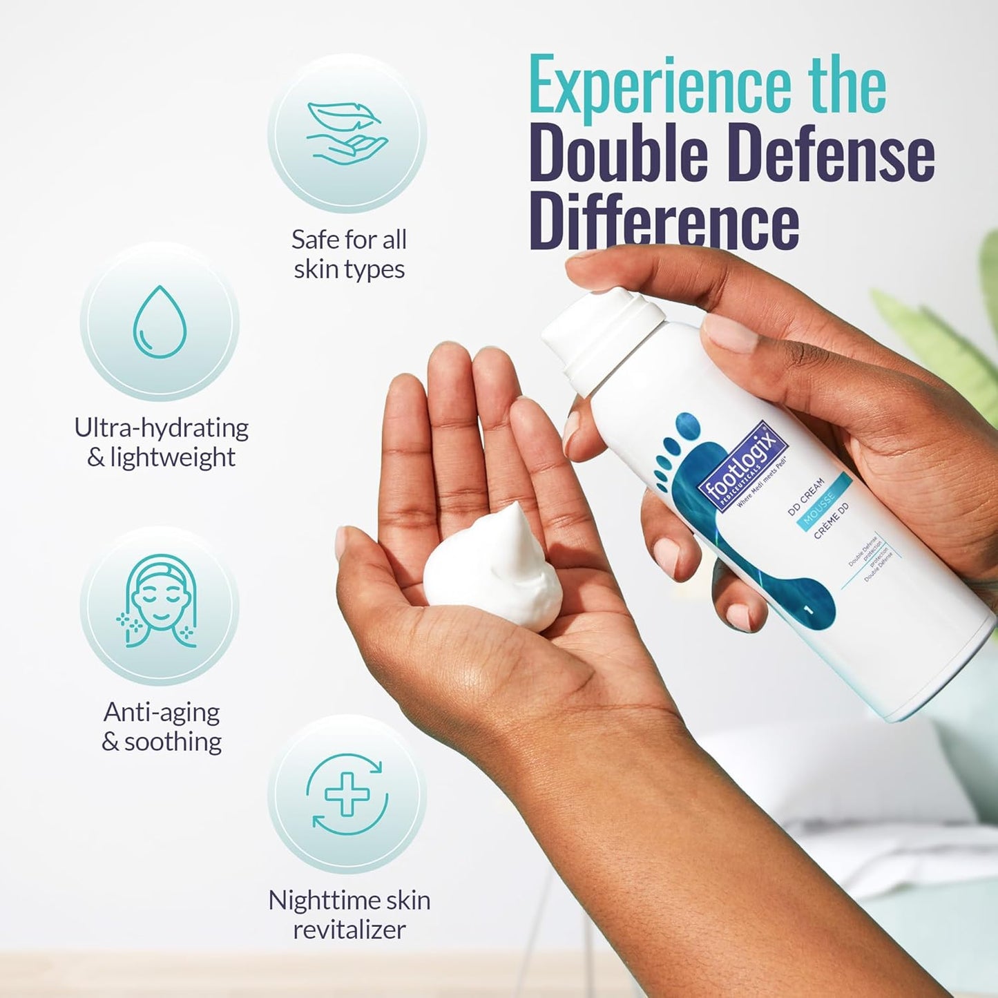 Footlogix - DD CREAM MOUSSE FORMULA 125ml/4.2oz. Please contact us for Professional (Licensed NailTech) pricing!