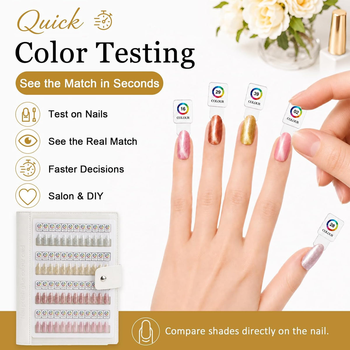 Magnetic Nail Swatch Book (120 pc)