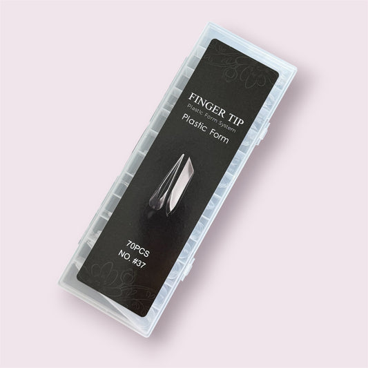 Dual  Nail Forms "Artistic Designs" (Thinned Cuticle Area) #37 for Acrygel, Polygel (70 pc)