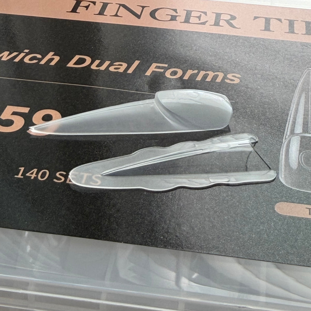 Dual “Sandwich French”Nail Forms #59- Thinned Cuticle Area - (140 sets)