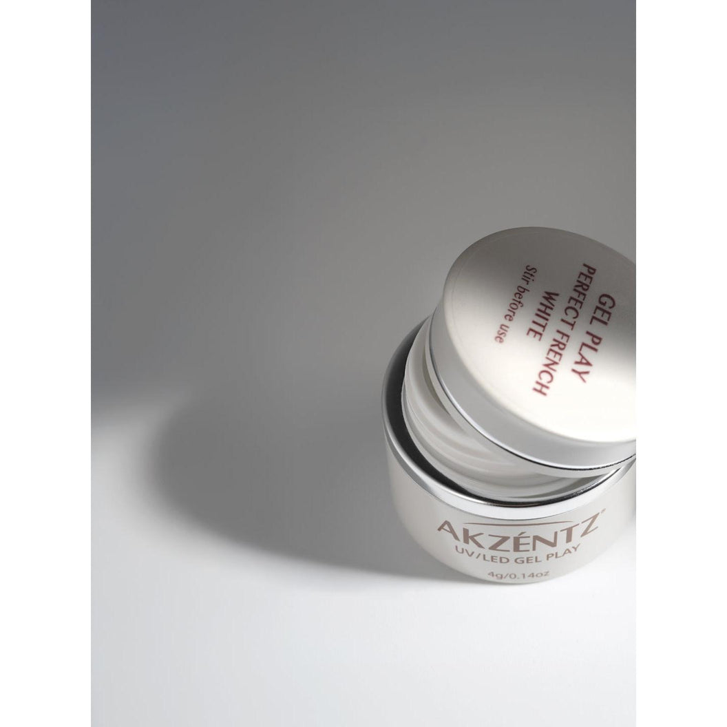 AKZENTZ GEL PLAY - PERFECT FRENCH WHITE (4g jar)