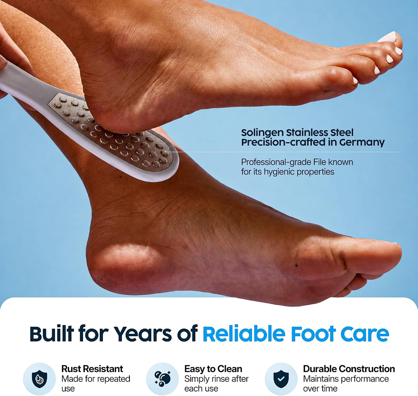 Footlogix Double-Sided Stainless Steel Foot File