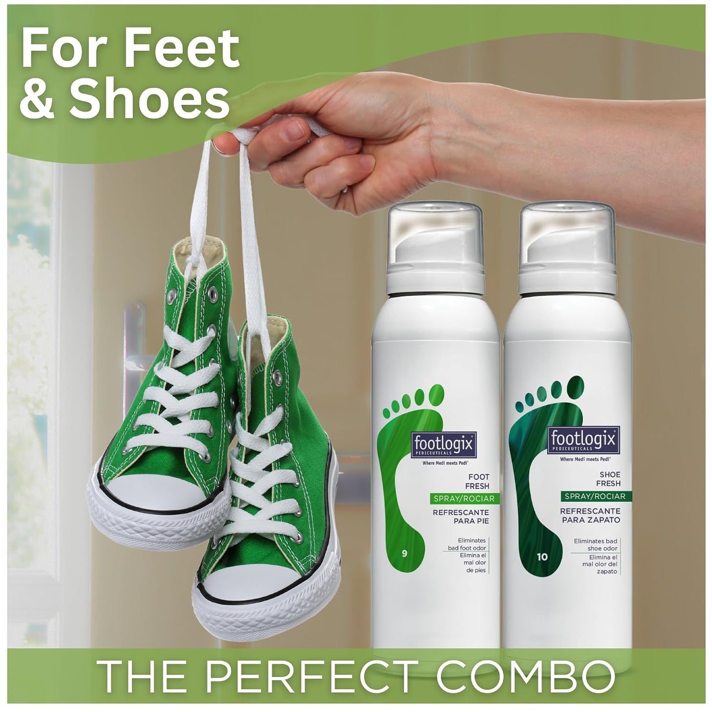 Footlogix - FOOT FRESH DEODORANT SPRAY 125ml/4.2oz. Please contact us for Professional (Licensed NailTech) pricing!