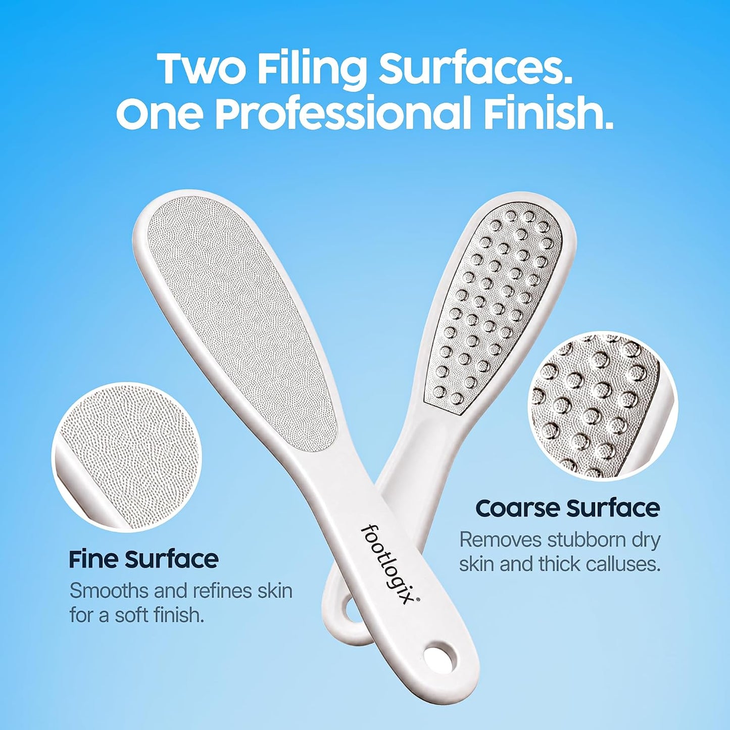 Footlogix Double-Sided Stainless Steel Foot File