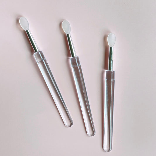 Thin Silicone Brush for Nail Chrome Powder, 1pc