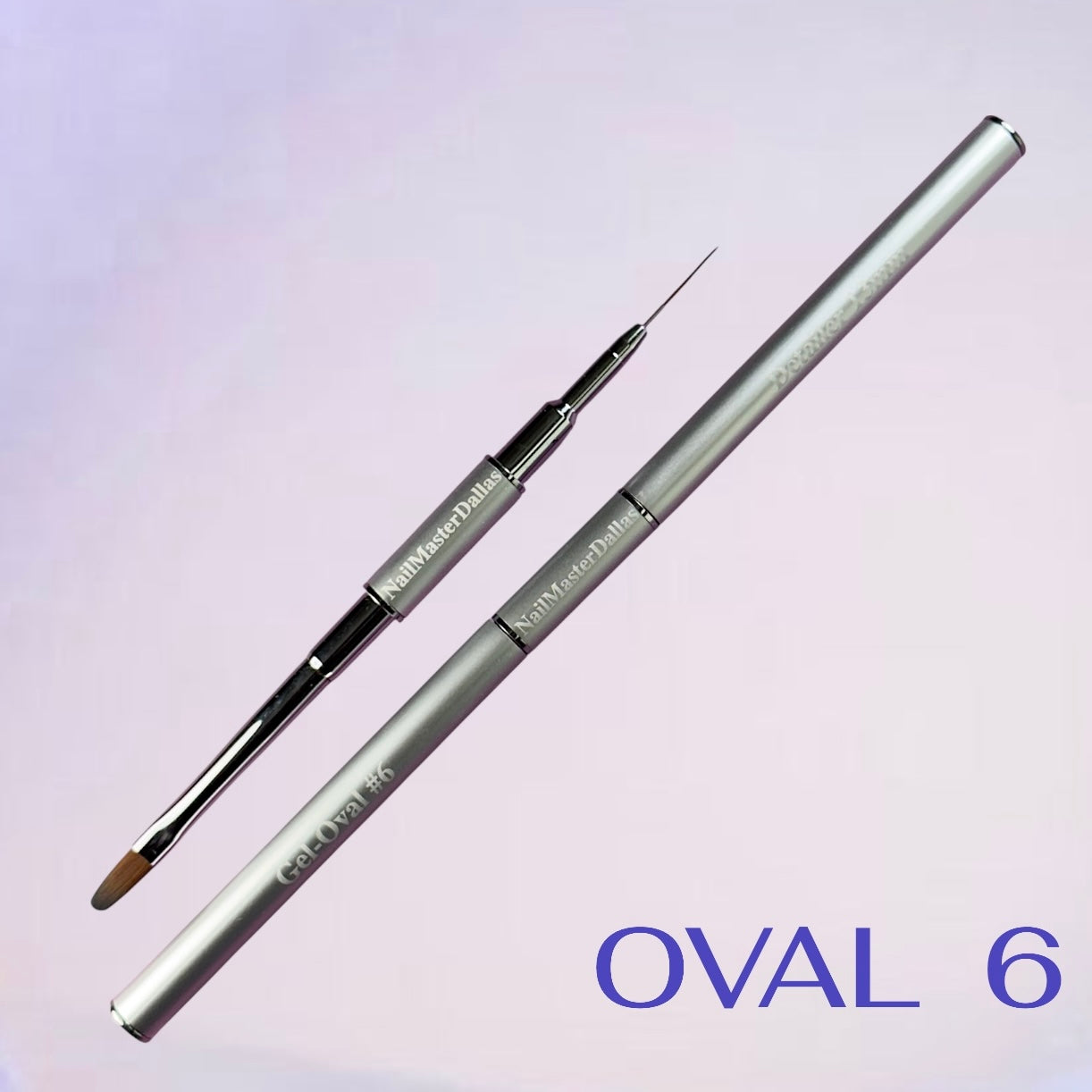 (NEW 2026!) NailMasterDallas Dual "French" Brush ( 13mm THIN DETAILER + 6mm LONG OVAL brush)