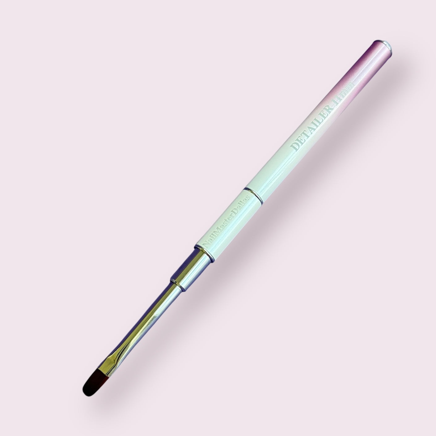 (NEW!) NailMasterDallas Dual Brush ( 11mm THIN DETAILER + OVAL 6mm FLAT brush)