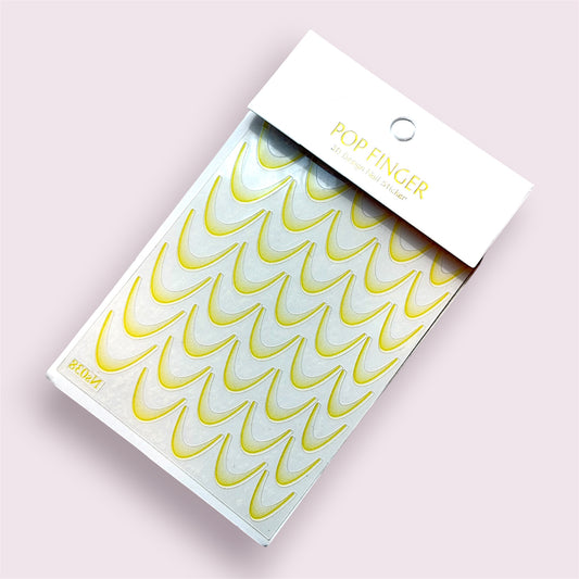 Design French Stickers, yellow