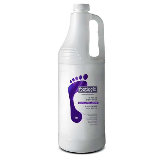 Footlogix - CALLUS SOFTENER SPRAY REFILL 946ml/32oz. Please contact us for Professional (Licensed NailTech) pricing!