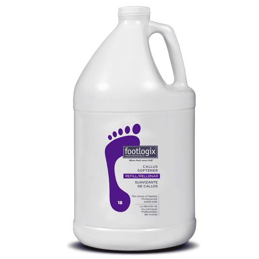 Footlogix - CALLUS SOFTENER XL REFILL 1G/3.78L/128 oz Please contact us for Professional (Licensed NailTech) pricing!