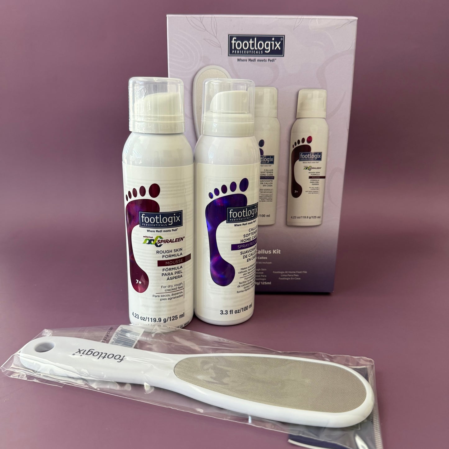 Footlogix - BYE BYE CALLUS KIT 2 X 125ml/4.2oz