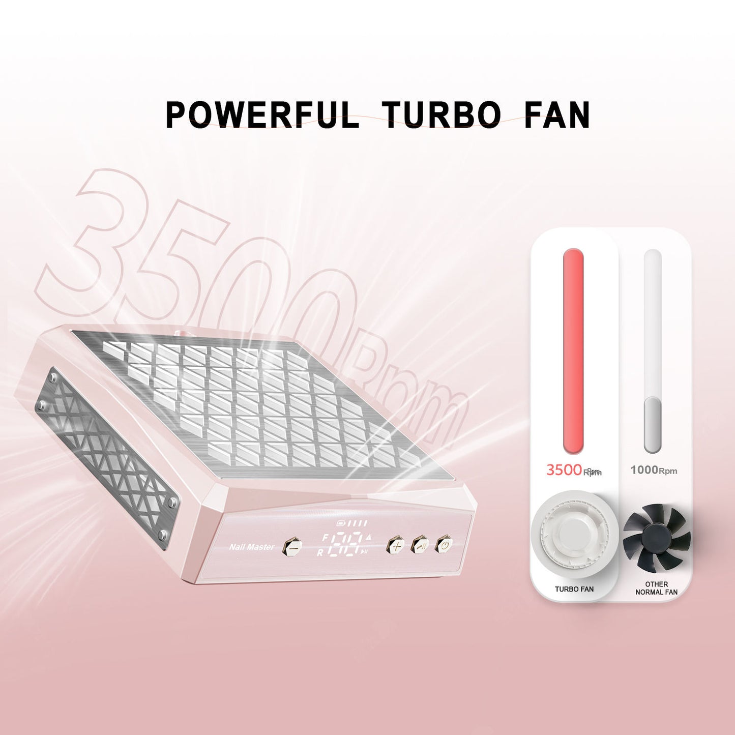 (New!) 2026  Nail Dust Vacuum Collector (Rechargeable)