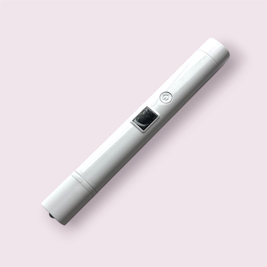 Mini UV Flashlight on a Stand - WHITE