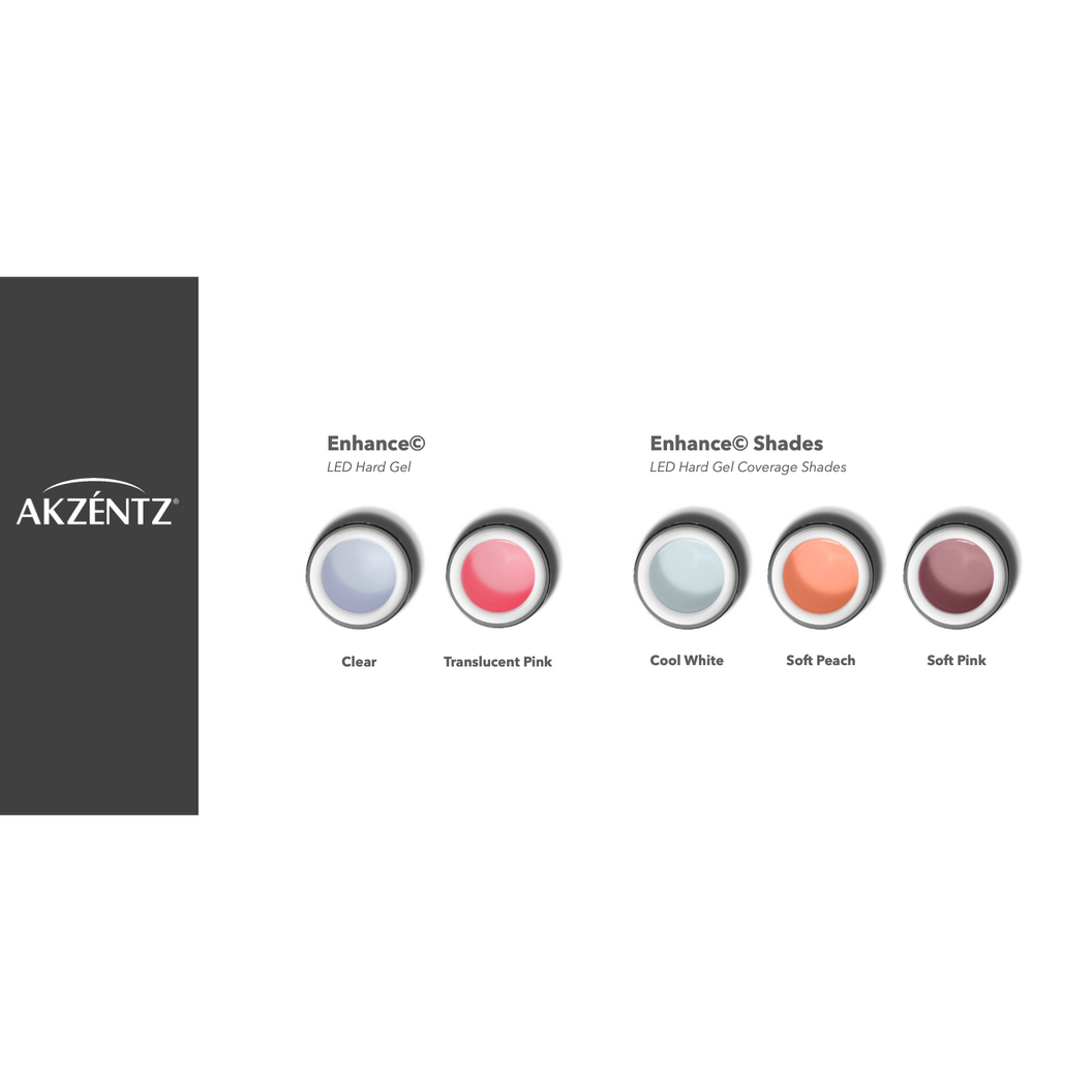 AKZENTZ PRO-FORMANCE HARD GEL: (45g) ENHANCE CLEAR