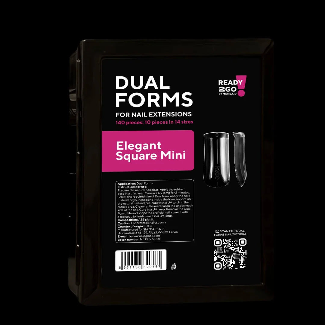 Dual Nail Forms Elegant Square mini Ready2GO by MARIS.KID