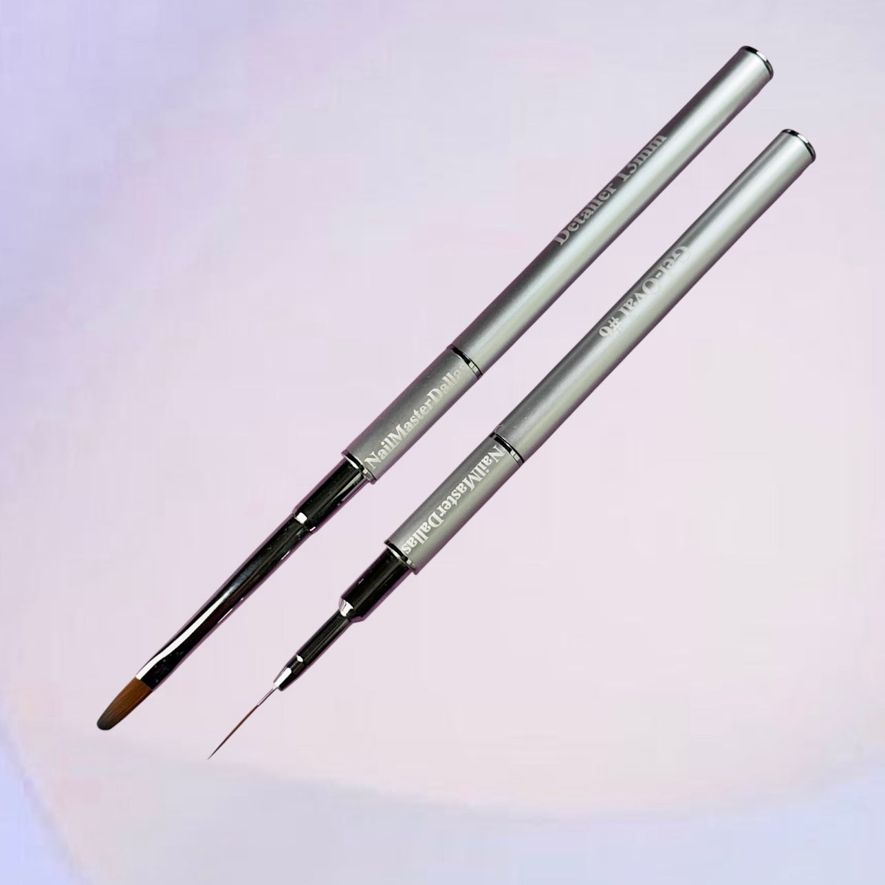 (NEW 2026!) NailMasterDallas Dual "French" Brush ( 13mm THIN DETAILER + 6mm LONG OVAL brush)