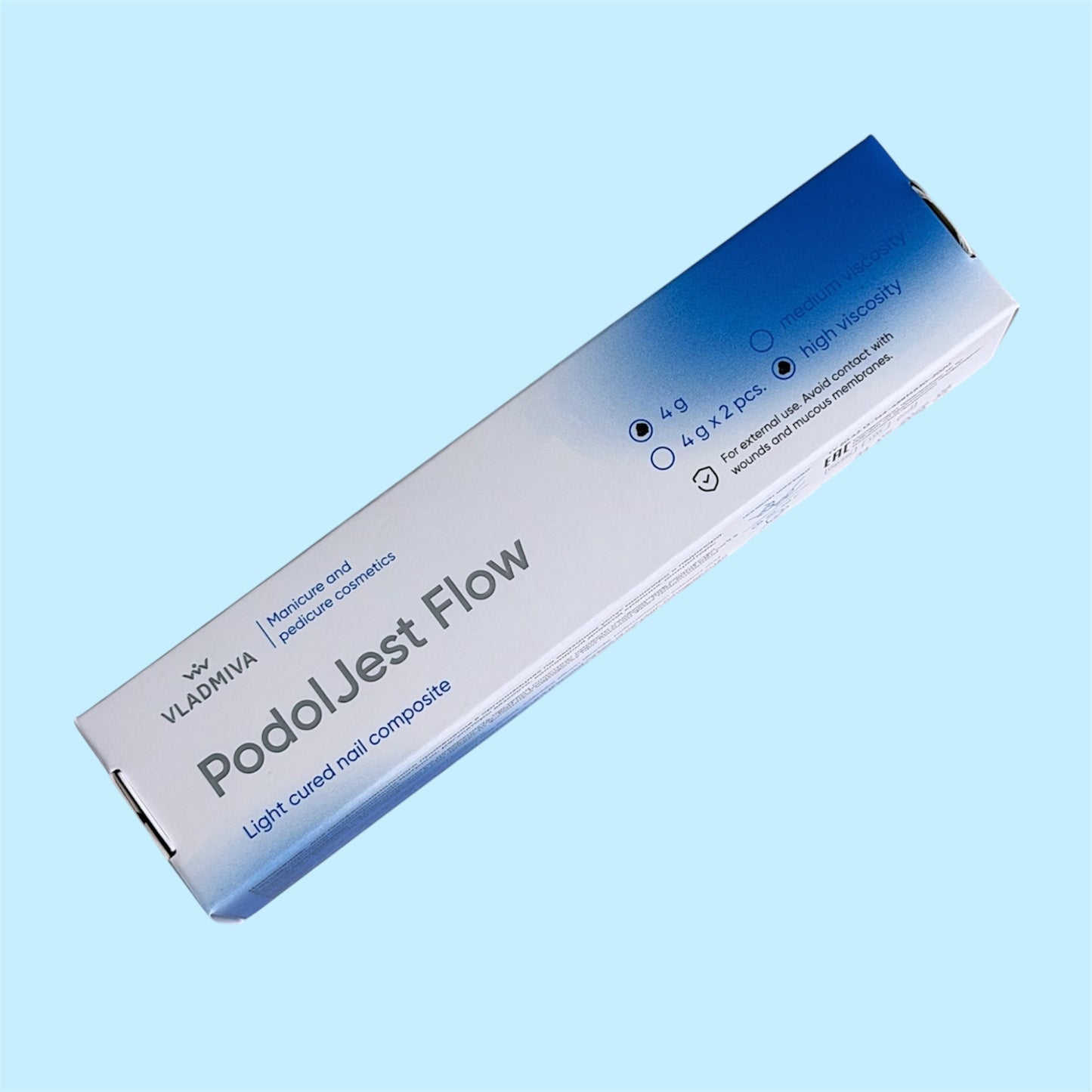 PodolJest FLOW  UV-composit for toenails (4g or 8g, by Vladmiva)