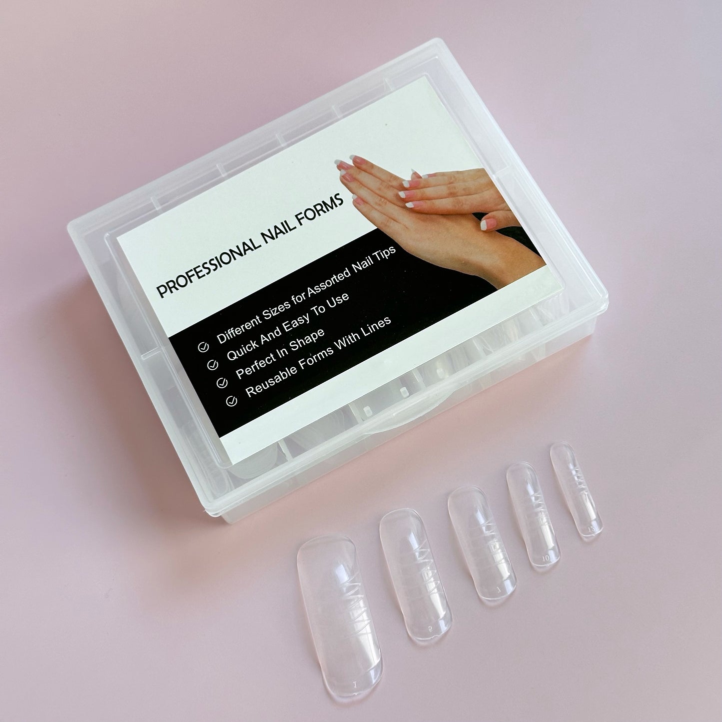 Dual Nail Forms #11  clear for acrygel, polygel, 120pc