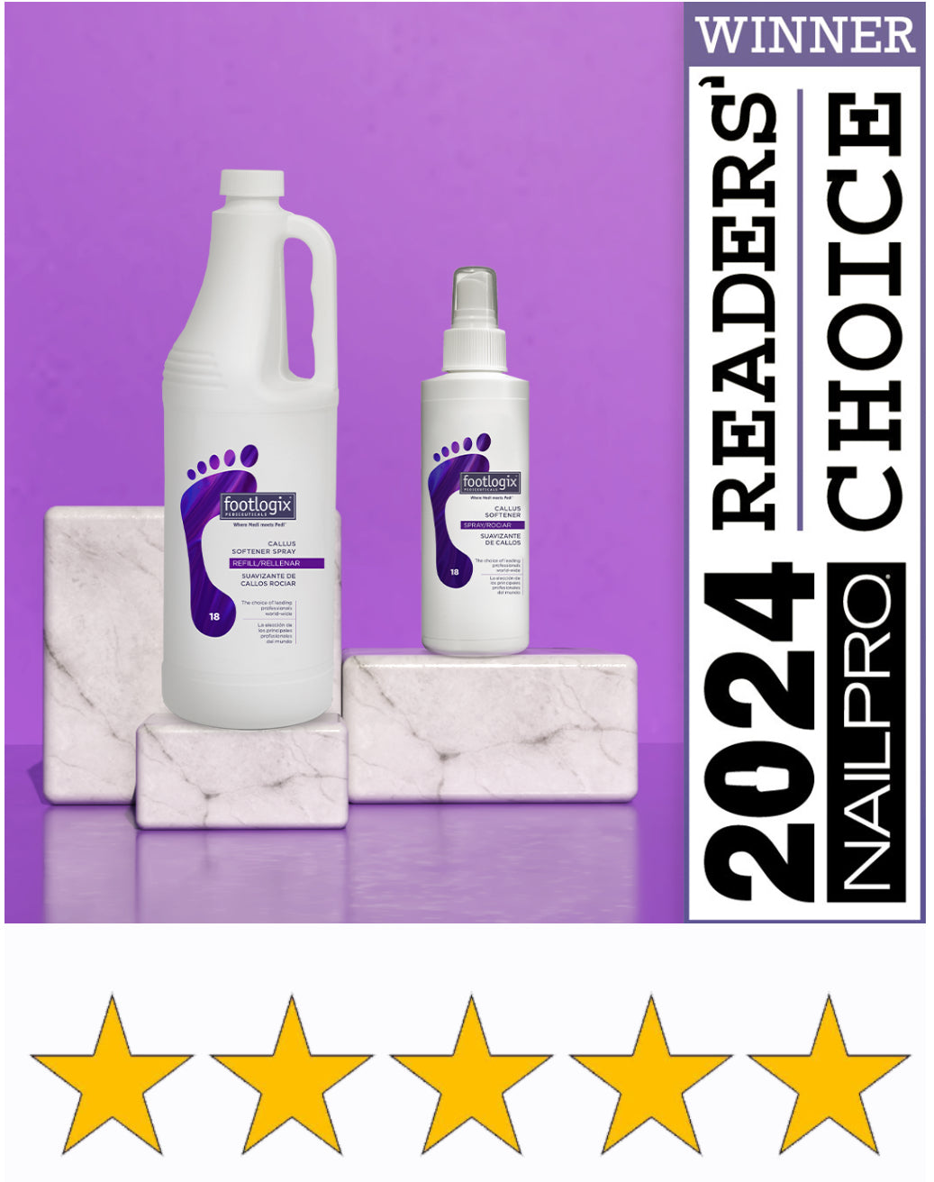 Footlogix - CALLUS SOFTENER SPRAY 180ml/6.1oz. Please contact us for Professional (Licensed NailTech) pricing!