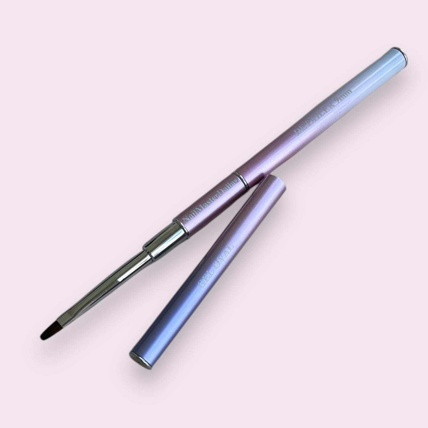 (NEW!) NailMasterDallas Dual Brush ( 9mm THIN brush +OVAL 4 flat brush)