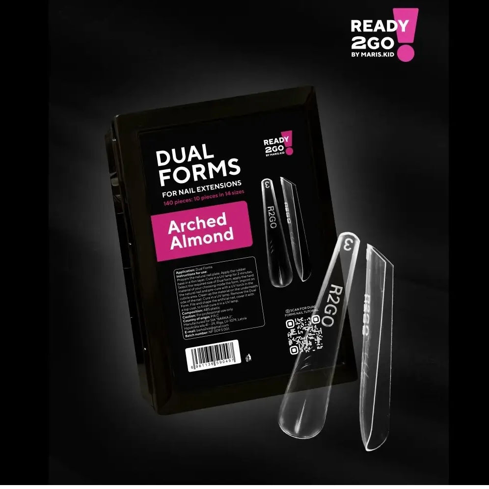 Dual Nail Forms Arched Almond Ready2GO by MARIS.KID