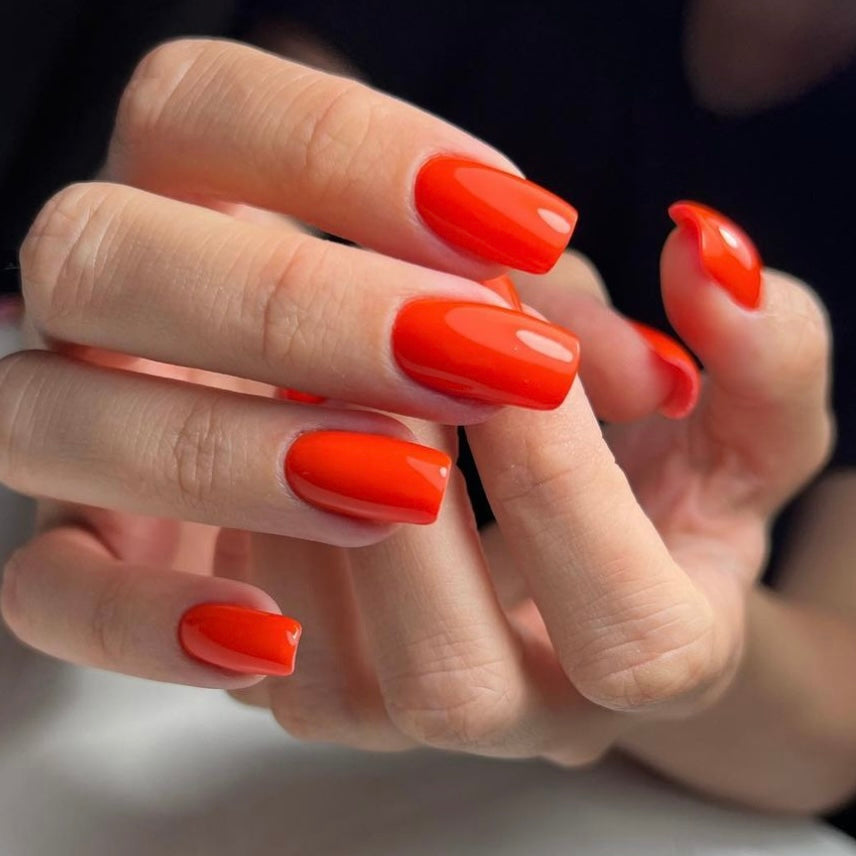 Argyle red orange color wraps real nail polish strips Gen214 street art |  eBay