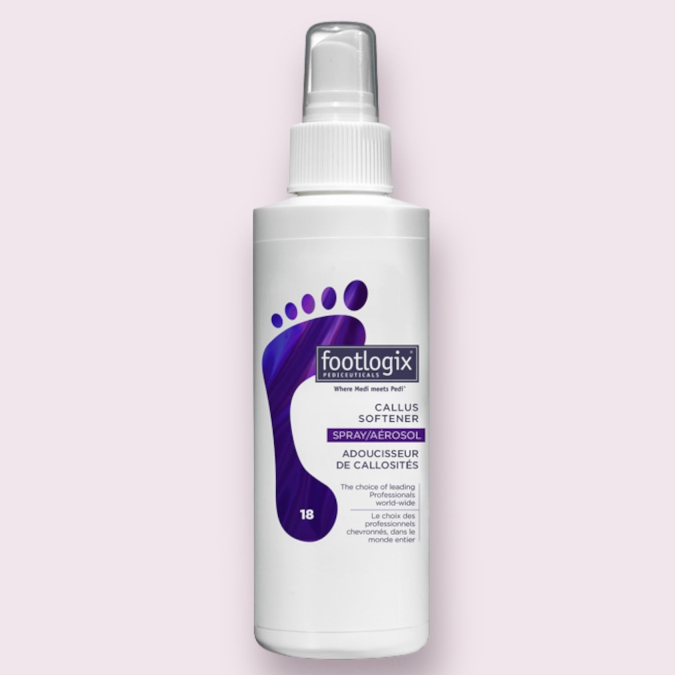 Footlogix - CALLUS SOFTENER SPRAY 180ml/6.1oz. Please contact us for Professional (Licensed NailTech) pricing!