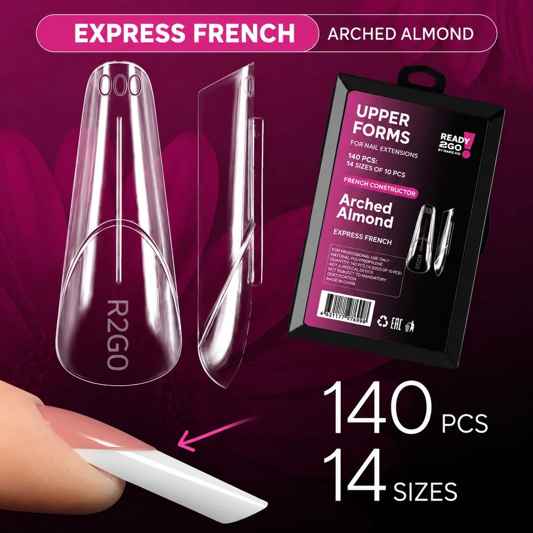 Dual Nail Forms Arched Almond Express French Ready2GO by MARIS.KID