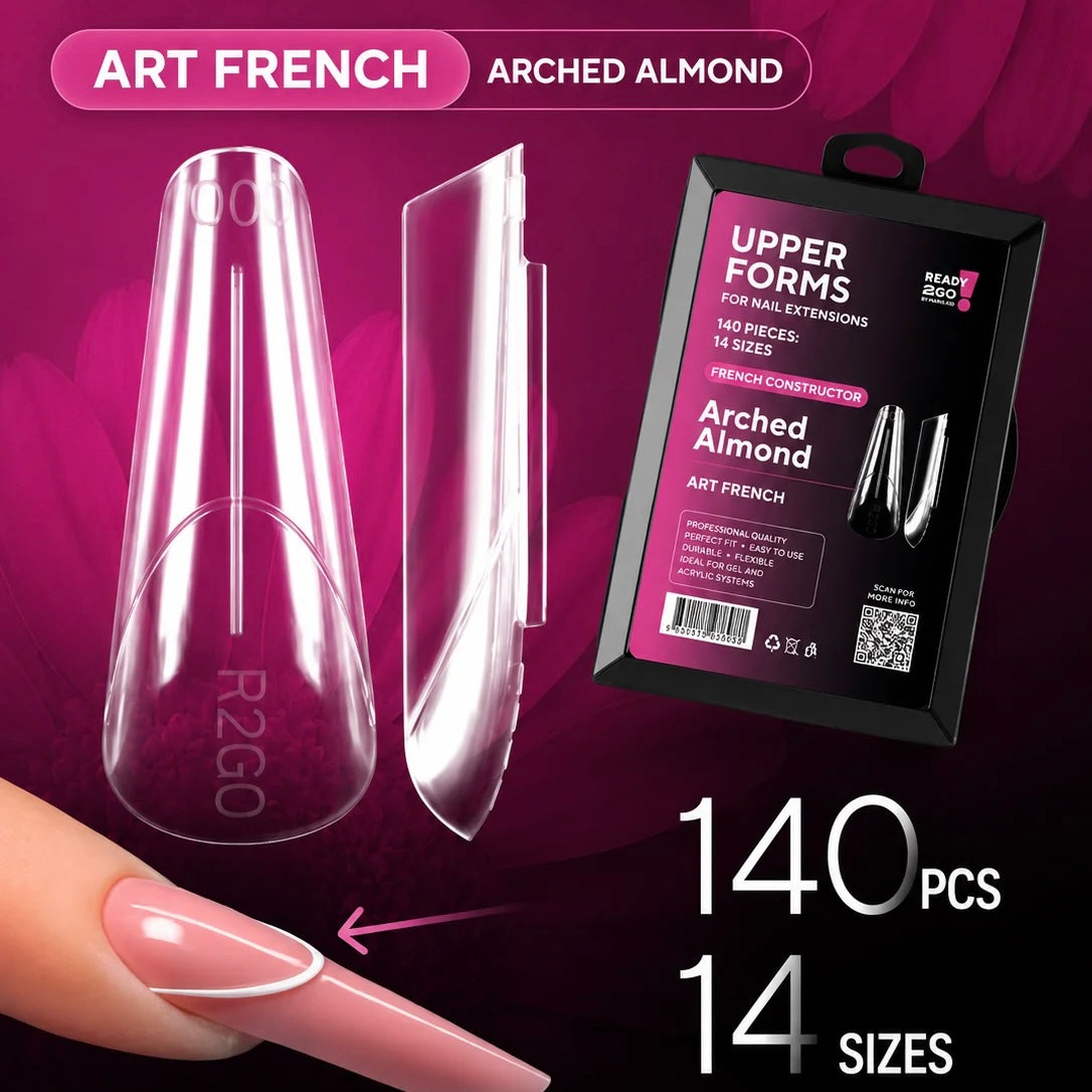 Dual Nail Forms Arched Almond Art French Ready2GO by MARIS.KID