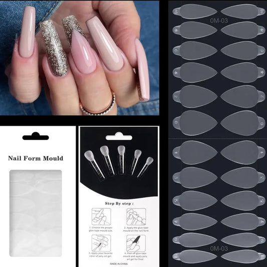 STICKERS #3 (silicone)for  Nail Forms , 24pc