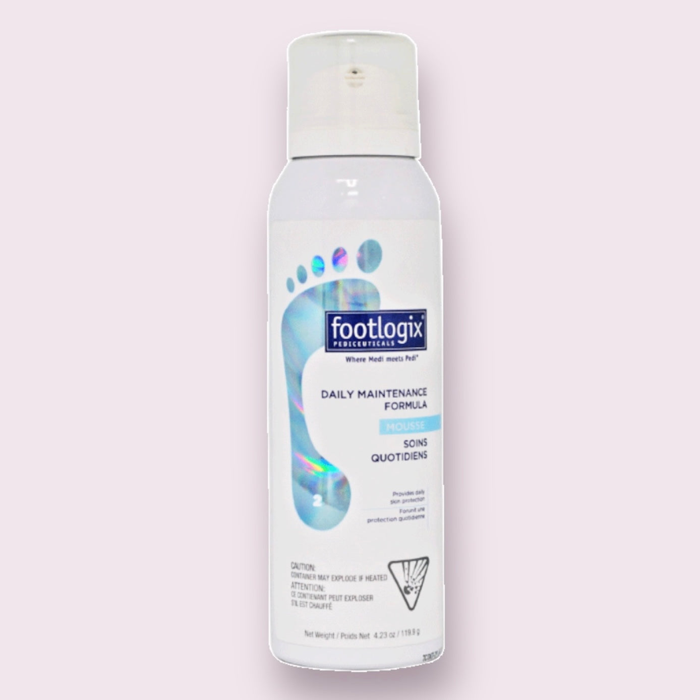 Footlogix - DAILY MAINTENANCE FORMULA 125ml/4.2oz. Please contact us for Professional (Licensed NailTech) pricing!