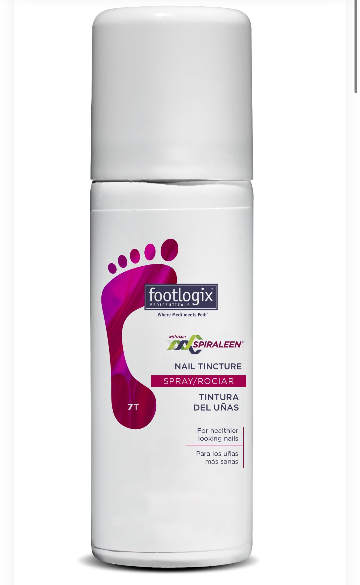 Footlogix - ANTI-FUNGAL TOE TINCTURE SPRAY with SPIRALEEN  44g/1.7oz. Please contact us for Professional (Licensed NailTech) pricing!