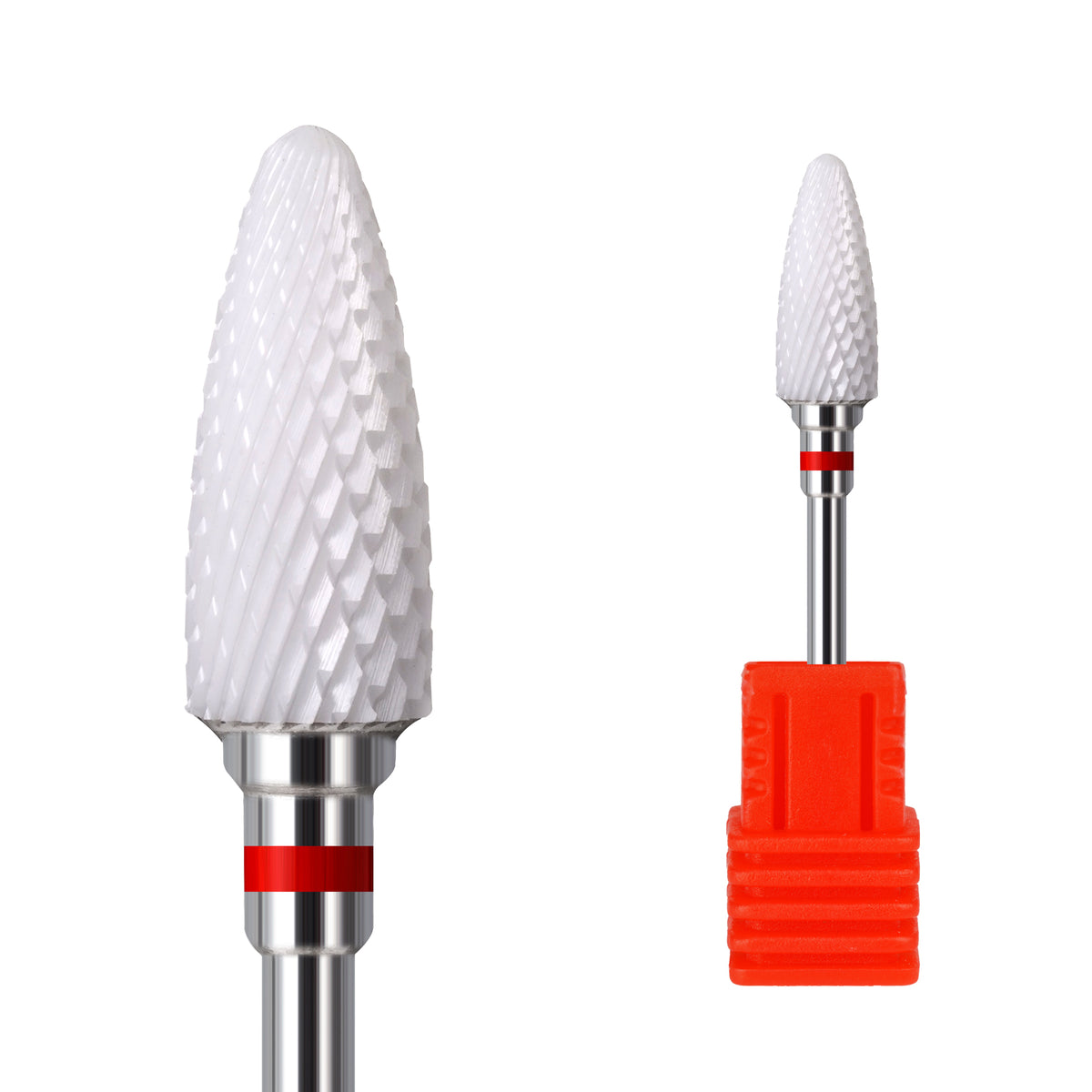 Ceramic Nail Bit for Removal (Bullet), Red,  Right Handed, 1pc