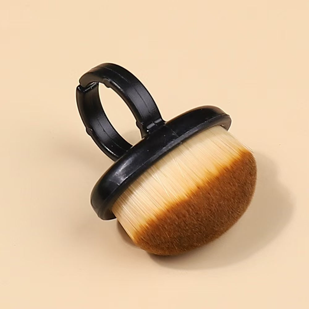 Ring Brush for nail dust, (Ring-Shaped) 1pc