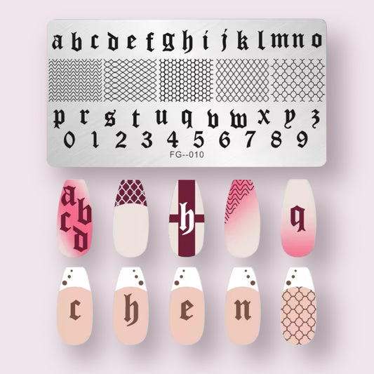 Stamping Plate FG 010