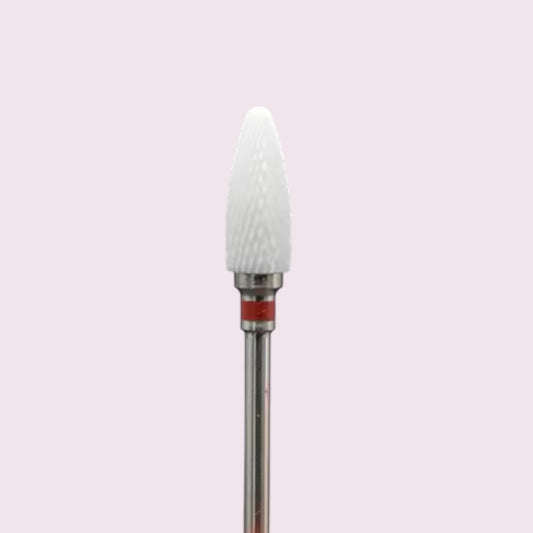 Ceramic Nail Bit for Removal (Bullet), Red,  Right Handed, 1pc
