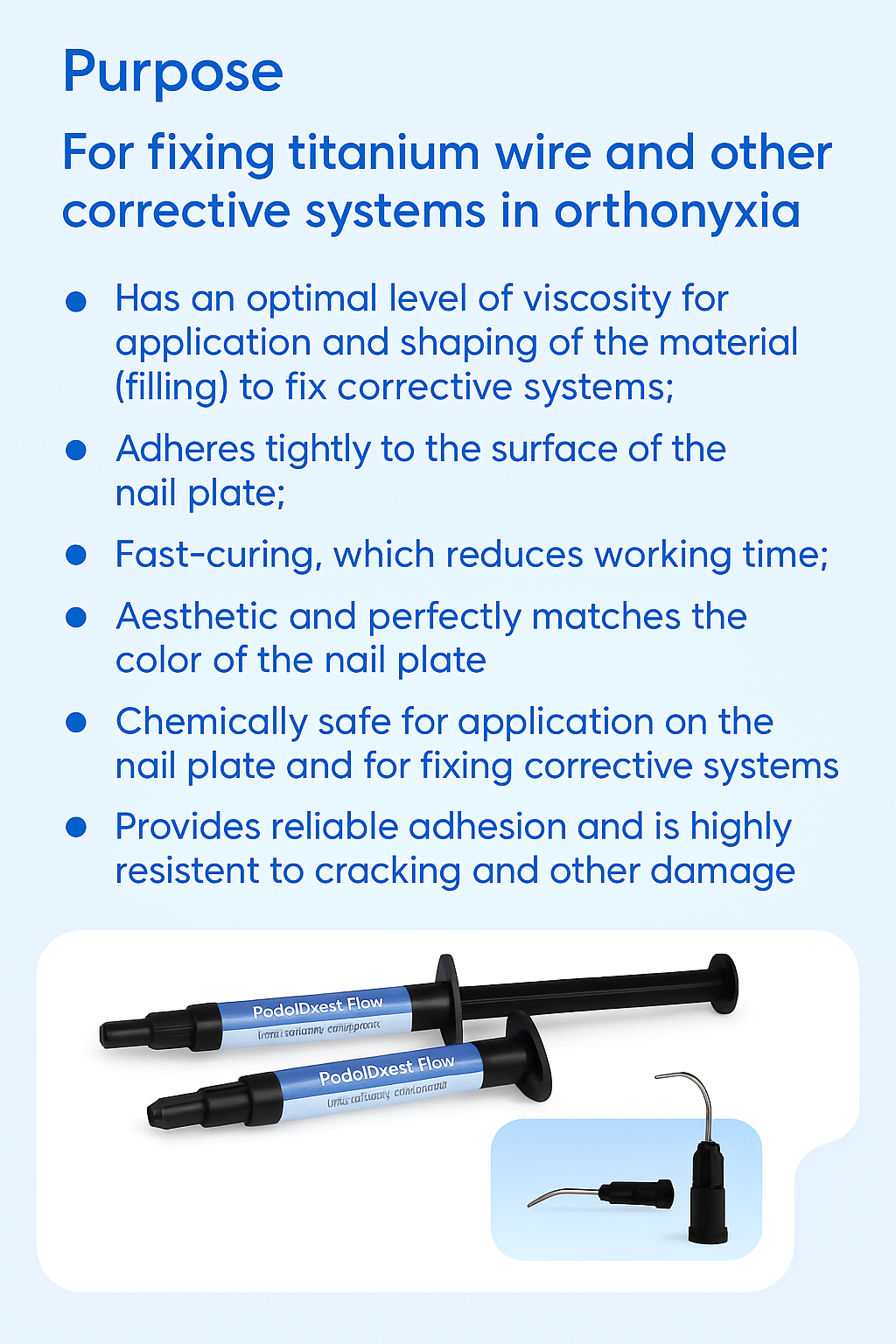Light cured nail composite PodolJest Flou, medium viscosity, 4g