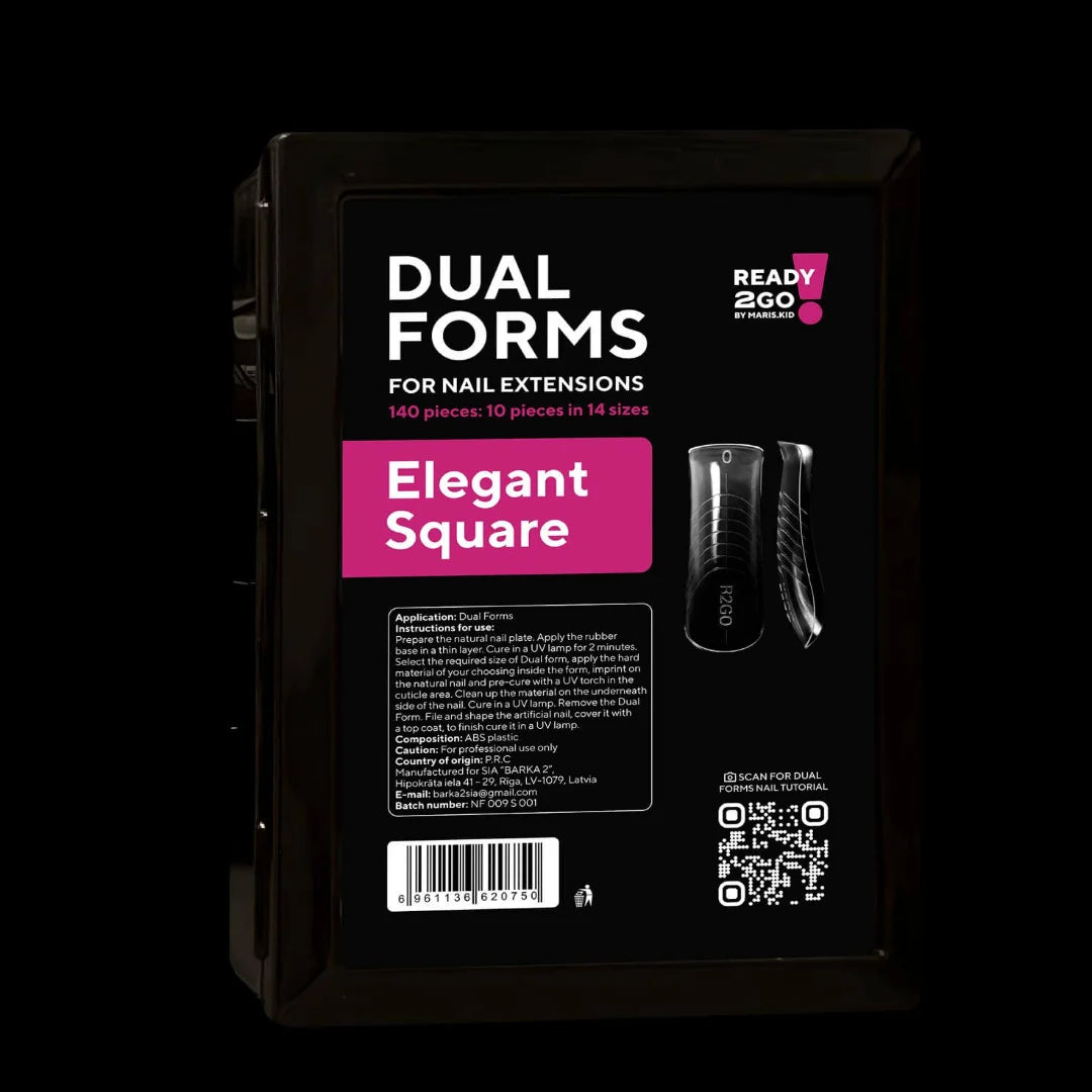 Dual Nail Forms Elegant Square  Ready2GO by MARIS.KID