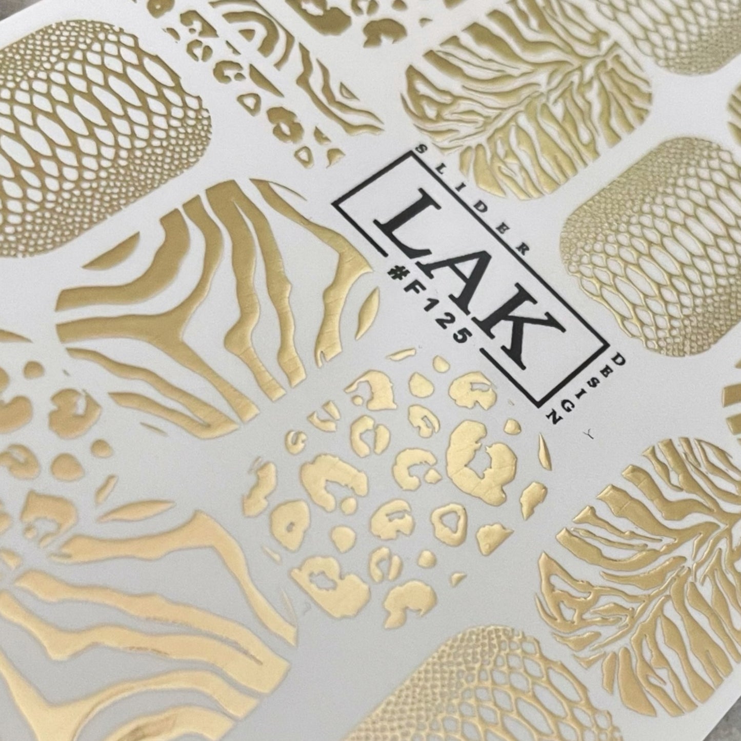 Nail slider foil 125 gold