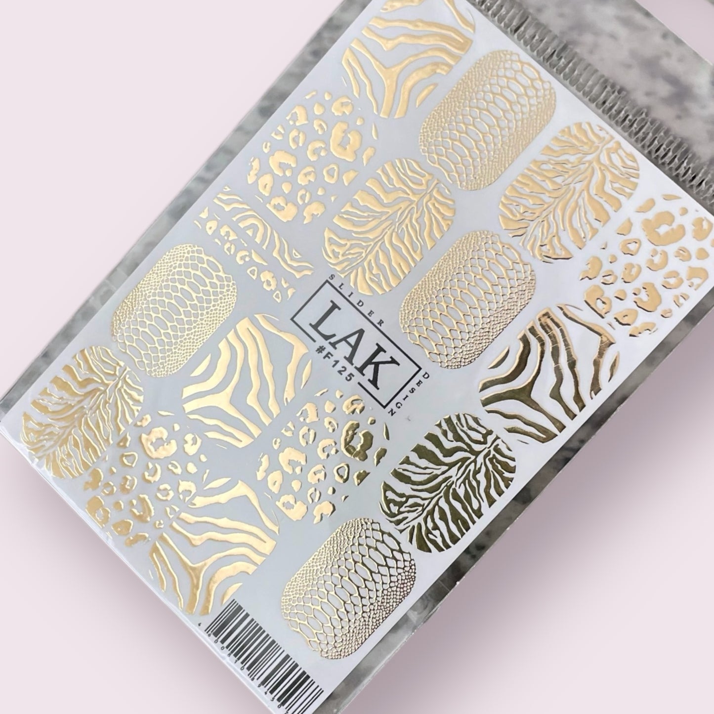 Nail slider foil 125 gold