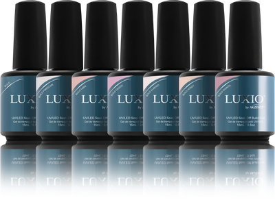 LUXIO by AKZENTZ - (New!) 7 FULL SIZE (15ml)  ALL TINTED BUILDs+CLEAR FULL COLLECTION!