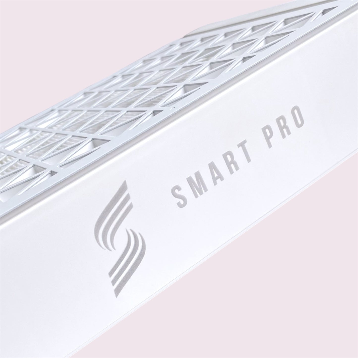 Side view of SMART PRO AIR Table-Top Nail Dust Collector, highlighting its sleek design.