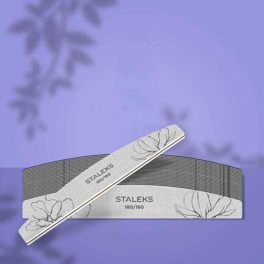 STALEKS Crescent mineral nail file EXPERT 40 180/180 grit (25 pcs)