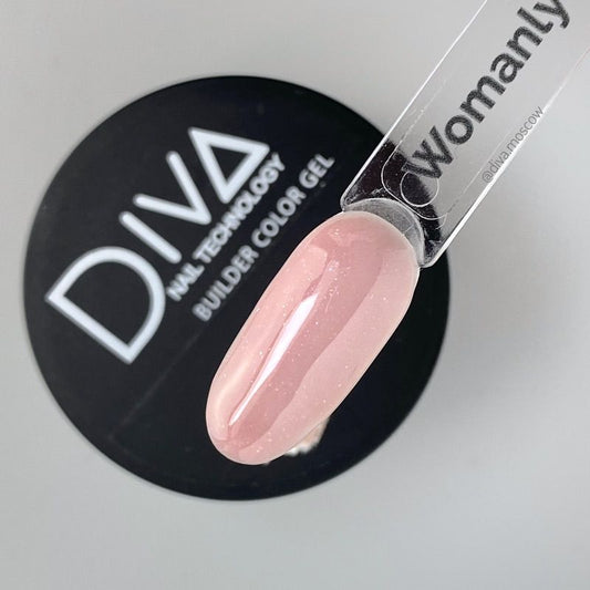 DIVA BUILDER COLOR COLD GEL - WOMANLY w/shimmer (30g)