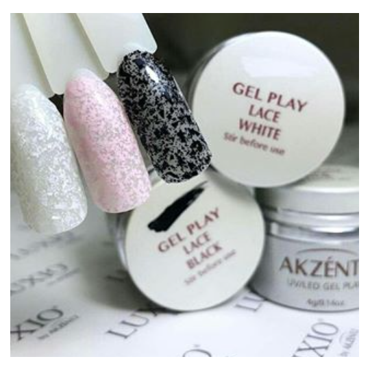 AKZENTZ GEL PLAY - LACE WHITE
