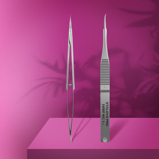 STALEKS PRO EXPERT 93/1 PROFESSIONAL MICRO SCISSORS WITH HOOK